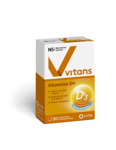 NS VITANS VITAMINA D+ 30 COMPRIMIDOS...